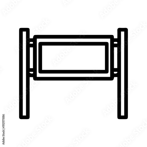 Blank Sign Post Icon