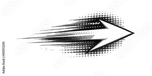 A professional set of black and white arrows featuring a modern vector line design for business and technology web banners or digital wallpaper decorations