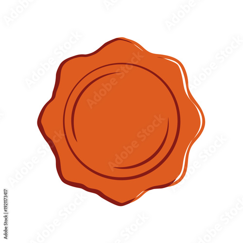 wax seal with clipping path