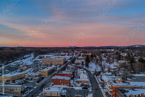 Westfield Mass during a Sunset