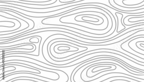 Wood Grain Seamless Pattern Vector Background with Abstract Flowing Lines Minimal Line Art Texture for Interior Surface Design