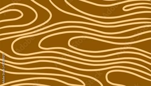 Wood Grain Seamless Pattern Vector Background with Abstract Flowing Lines Minimal Line Art Texture for Interior Surface Design
