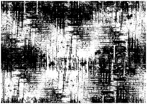 モノクログランジテクスチャ 抽象的なかすれ背景素材 ベクター