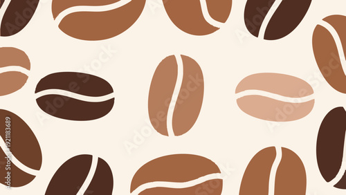 Simple illustration of coffee beans.