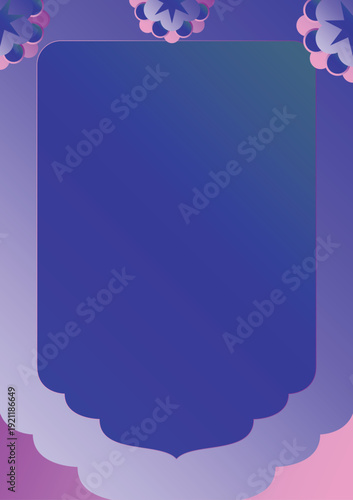 abstract islamic blue background