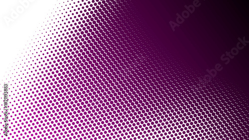 Dark Purple Gradient with Halftone Dot Abstract Background in Modern Minimal Digital Design