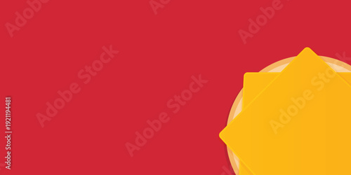 Background icon design yellow cheese burger. Food banner