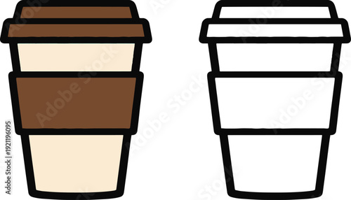 Paper Coffee Cup To Go Illustration