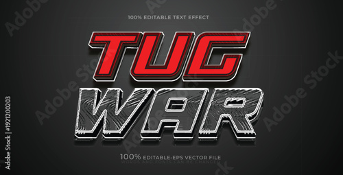tug war text effect