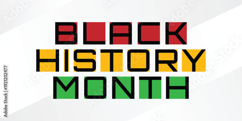 Background black history month. Banner Celebrating Black history month