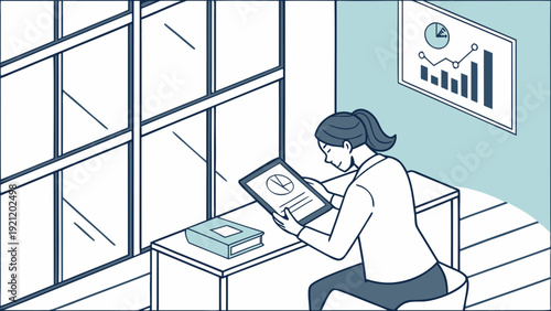 business woman in office