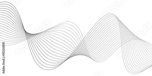 Abstract vector background featuring blue wave lines and a gradient curve pattern for a modern business motion design illustration