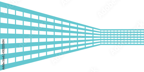 Abstract perspective line with 3d dimensional effect