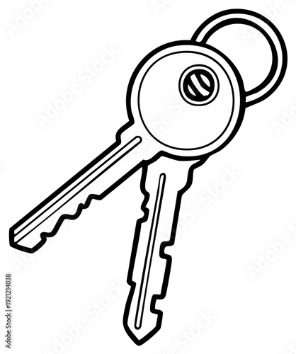 Two House Keys on a Ring