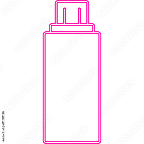 Neon USB Flash Drive Icon