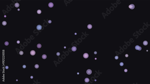 Abstract cosmic starfield with glowing celestial bodies against deep space void for futuristic digital art and sci-fi design