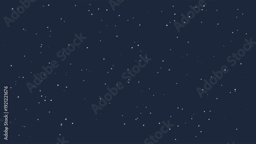Cosmic starry night sky background with scattered bright celestial points in deep space dark blue gradient for astronomy, sci-fi, or space-themed designs