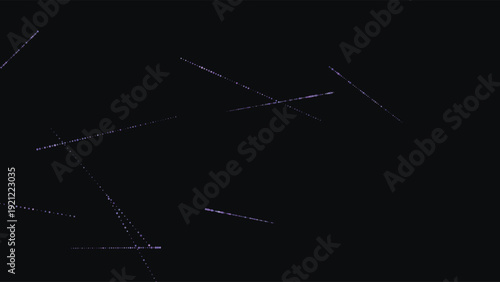 Abstract digital art composition of futuristic glowing lines intersecting against deep cosmic black background, ultra high contrast, minimalist design