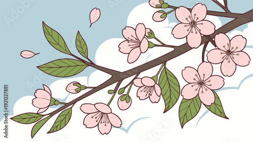 branch of cherry blossom