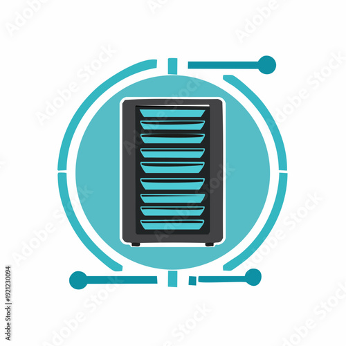 Modern food dehydrator appliance for healthy snack preparation, preserving fruits and vegetables efficiently