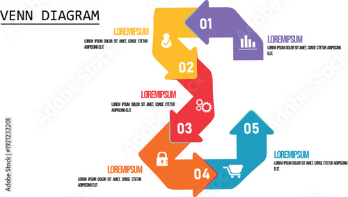 Vector infographic label design