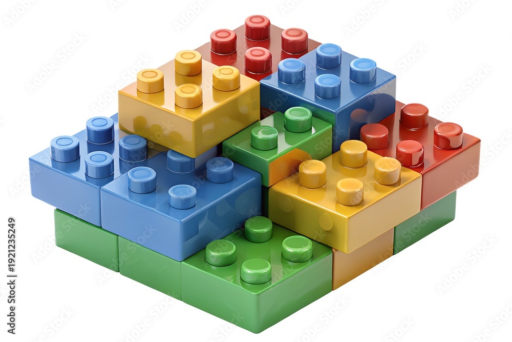 Naklejka premium toy building blocks