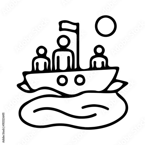 Vaccine Syringe Icon Outline