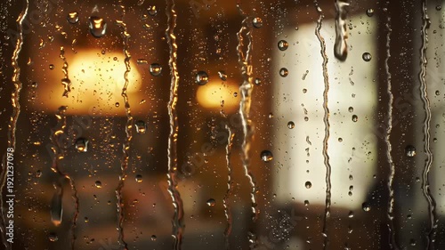 Raindrops On Glass.