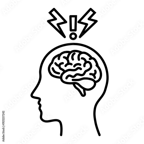 overload line icon with editable stroke