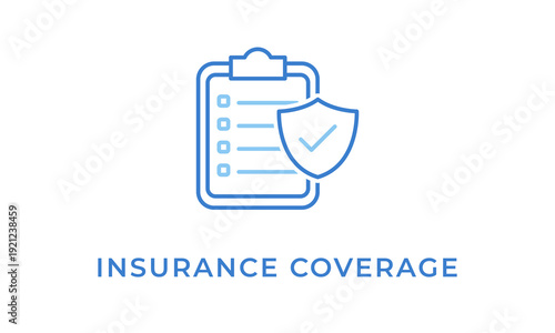 Insurance Coverage vector icon isolated on white background