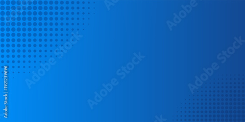 Abstract blue gradient geometric background with dots. Header banner. Bright abstract presentation backdrop. Vector illustration