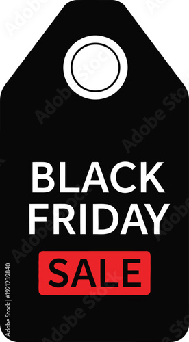 Black friday sale tag