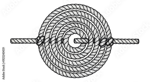 Coiled Rope Spiral Knot