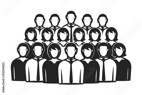 Professional User Group Avatars for Team Collaboration and Customer Segmentation Design