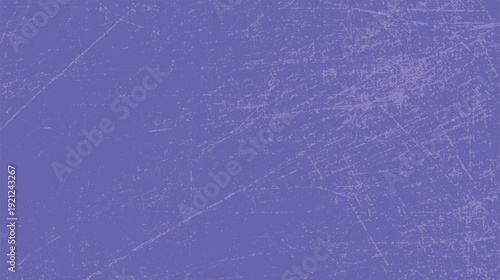 Textured purple background with distressed scratches and speckles