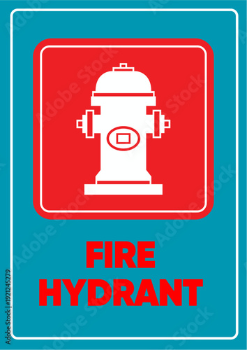 Official Emergency Fire Hydrant Location Identification Sign