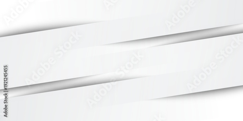 Grey white abstract background paper shine and layer element vector for presentation design. Suit for business  corporate  institution  party  festive  seminar  and talks