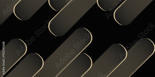 Elegant luxury background with diagonal shapes in black and gold design for banners, posters, presentations, advertisements