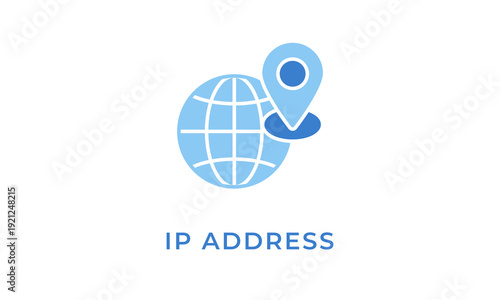 Ip Address vector icon isolated on white background