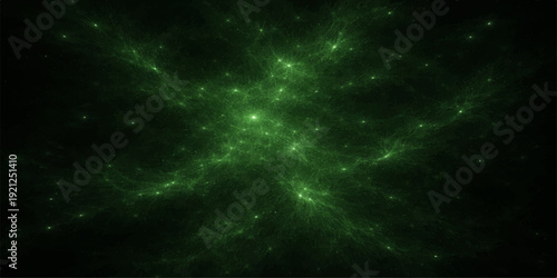 Abstract blue space background with stars and galaxy