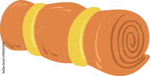 Rolled Camping Mat Illustration