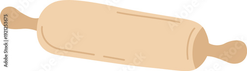 Wooden Rolling Pin Illustration