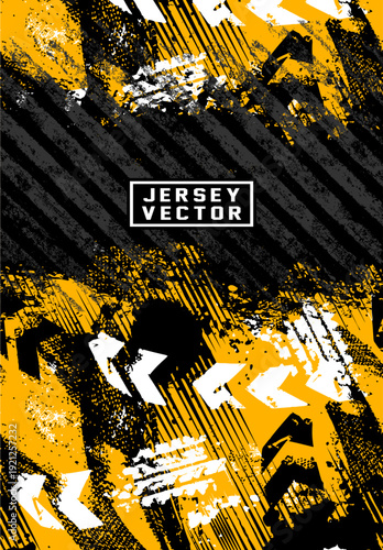 ABSTRACT YELLOW AND BLACK GRU...