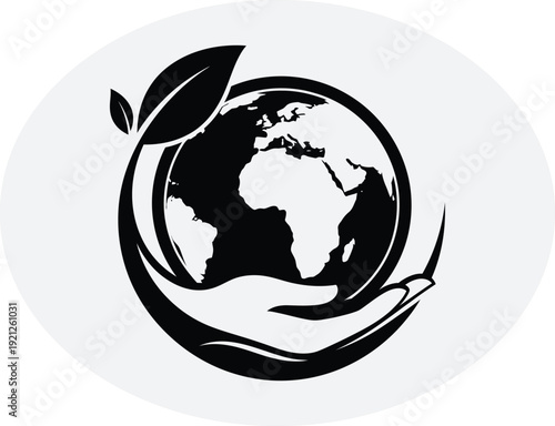 Eco friendly earth protection logo