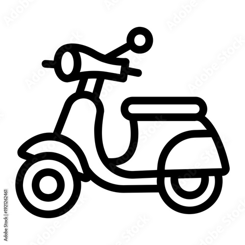 Vespa Line Icon