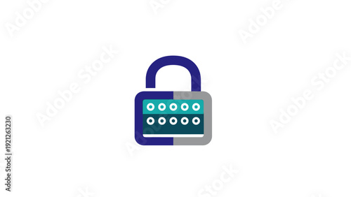 Digital Lock with Code Pad.