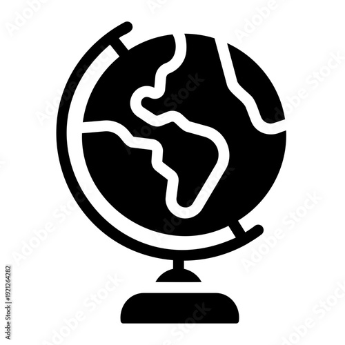 Earth Globe Solid icon