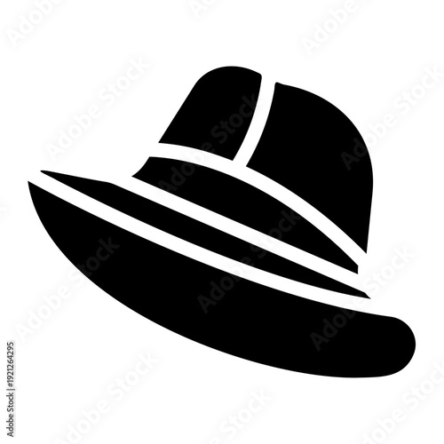 Fedora hat Solid icon