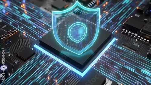 An AI-driven holographic nano CPU defense layer blocking toxic nano agents symbolizes adaptive intelligence and enables precision molecular protection.