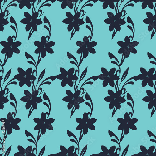 Seamless pattern from bouquet cute floral Traditional ornament yellow floral pattern,Abstract seamless simple floral pattern. Flower pattern. Spring pattern. used for textile, wallpaper, card 
